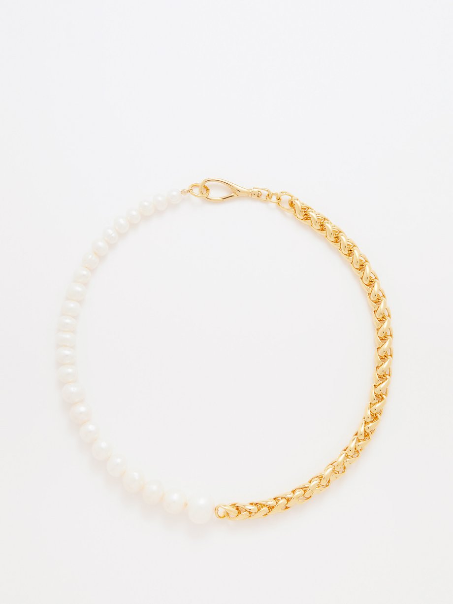 Joolz by Martha Calvo Aweigh pearl & 14kt gold-plated necklace