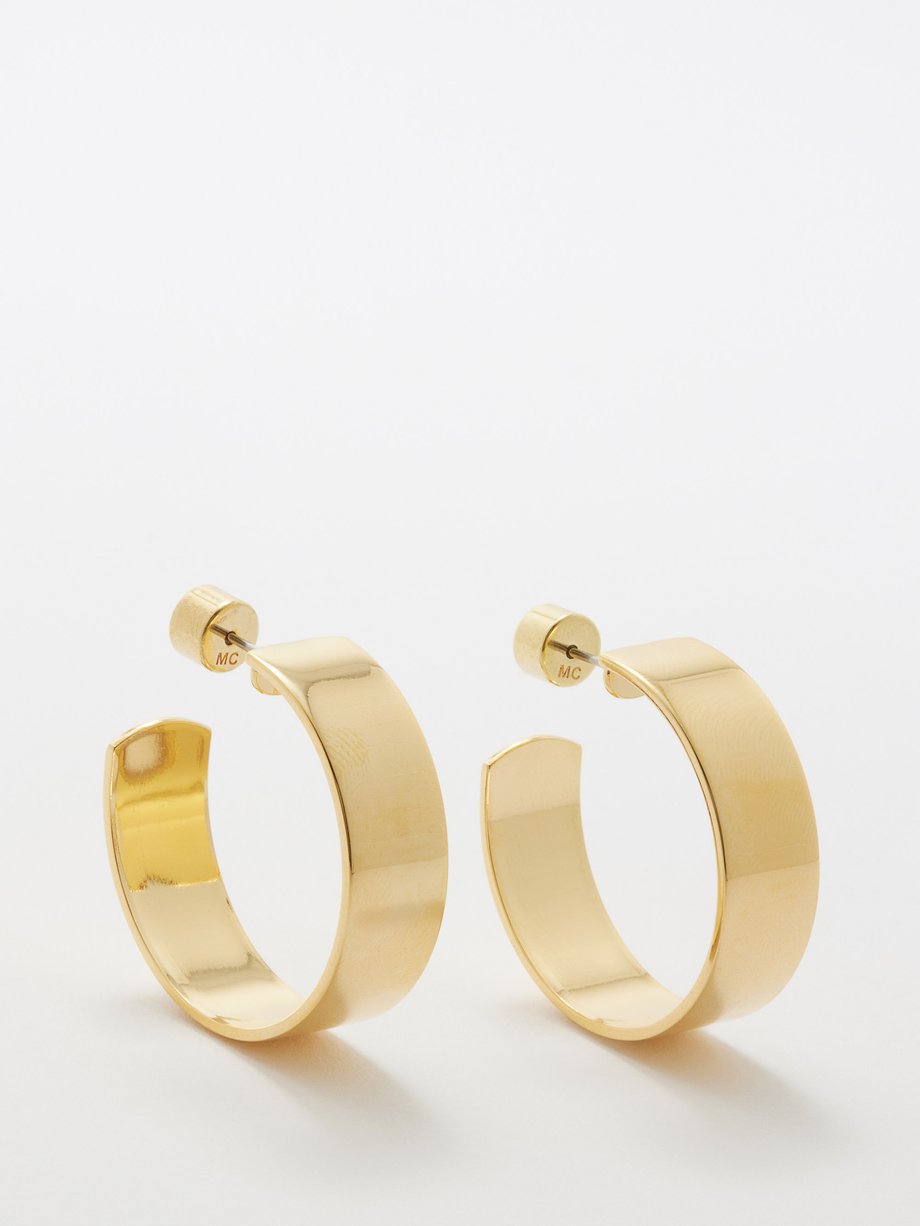 Joolz by Martha Calvo Iris 14kt gold-plated hoop earrings