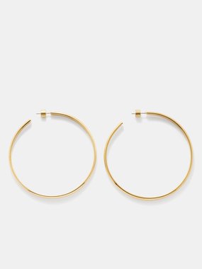 Joolz by Martha Calvo Khloe 14kt gold-plated hoop earrings
