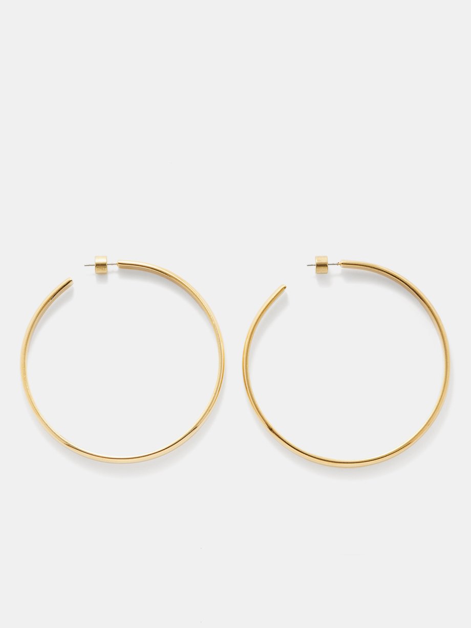 Joolz by Martha Calvo Khloe 14kt gold-plated hoop earrings