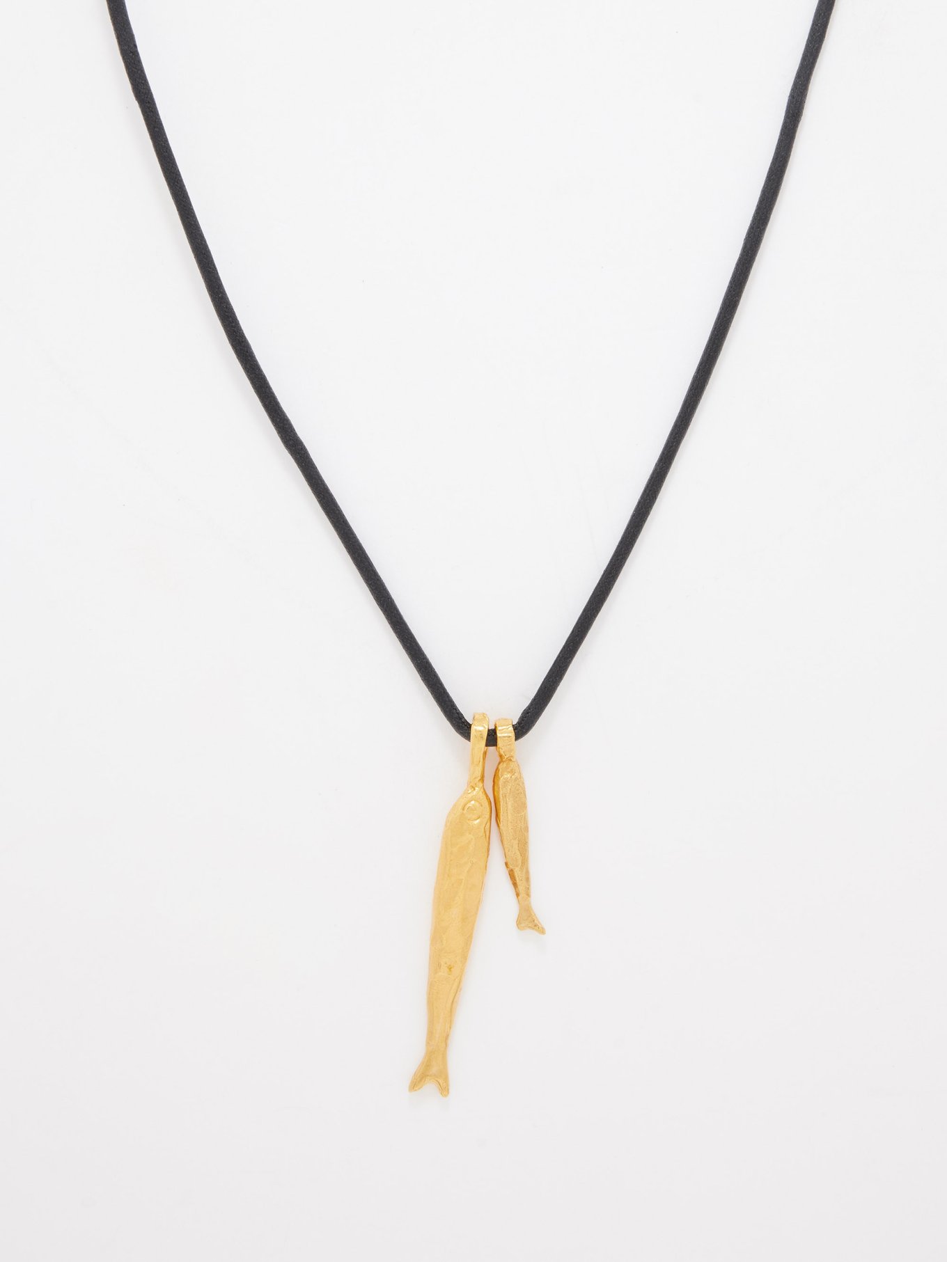 The Gone Fishing 24kt gold-plated necklace | Alighieri