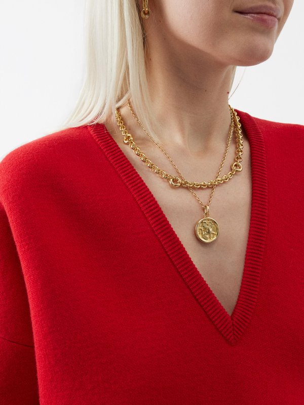 Laura Lombardi Fillia 14kt gold-plated necklace