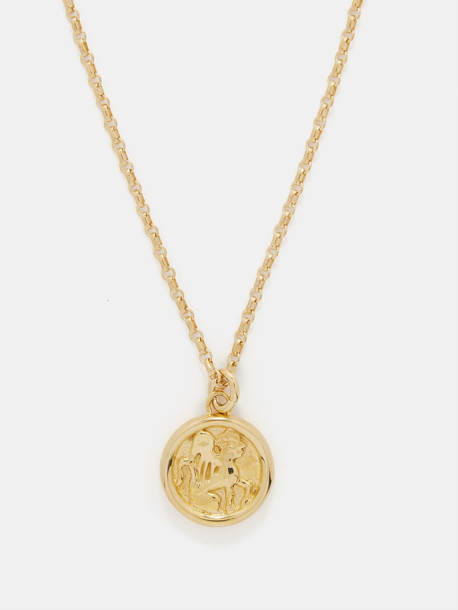 Gold Angel 14kt gold-plated pendant necklace | Laura Lombardi