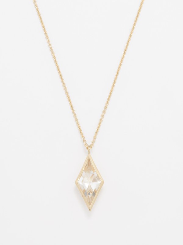 Otiumberg Kite quartz & 14kt gold-vermeil necklace