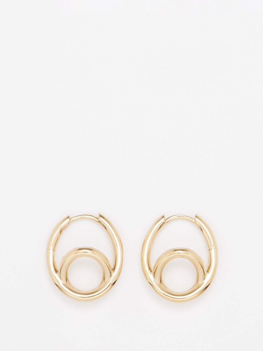 Gold Spiralis 14kt gold-vermeil hoop earrings | Otiumberg | MATCHES UK