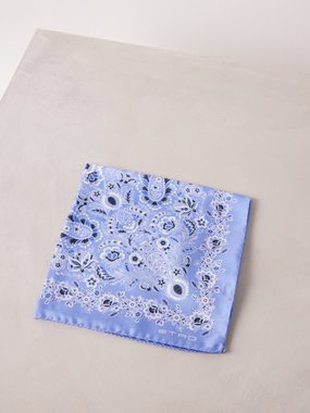 Etro Floral-print silk scarf
