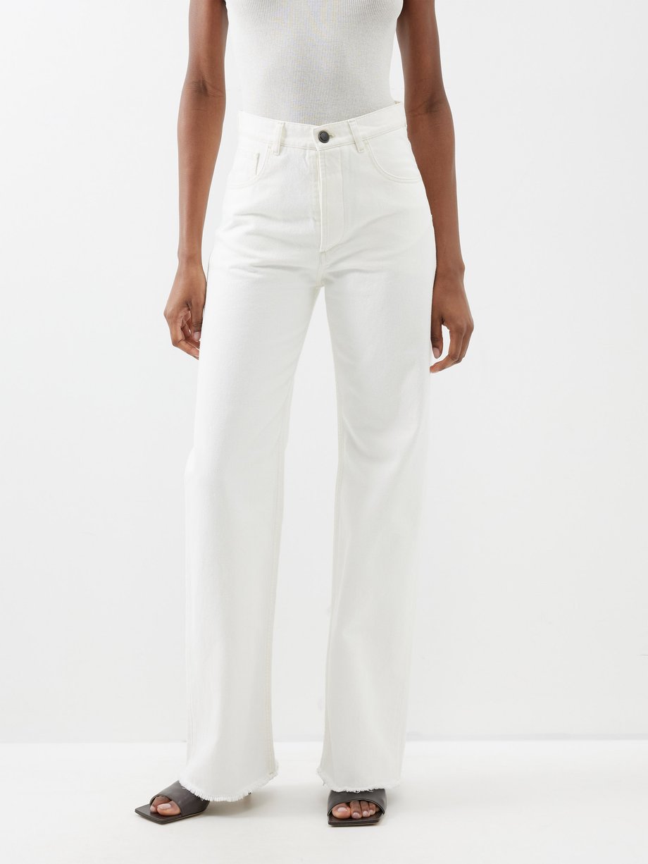 White Dylan wide-leg jeans | Giuliva Heritage | MATCHES UK