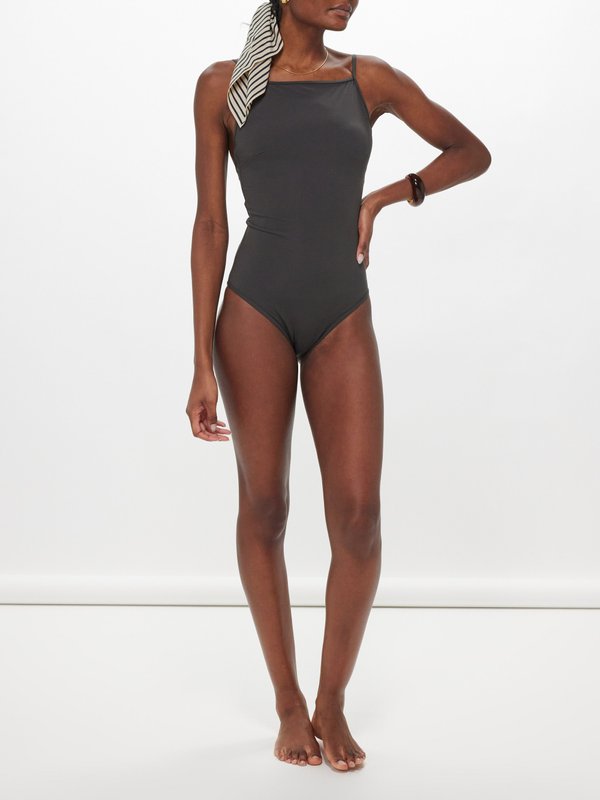 Toteme Square-neck recycled-blend swimsuit