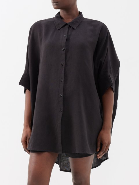 Prada sheer organza shirt - Black