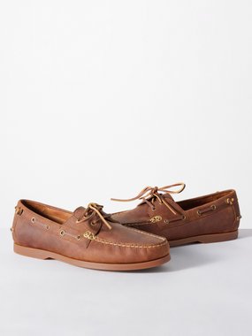 Polo Ralph Lauren Merton leather boat shoes