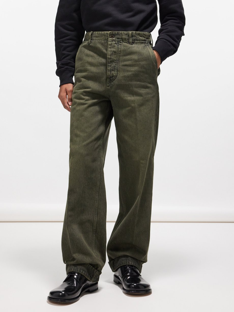 Green Relaxed-leg jeans | LOEWE | MATCHES UK