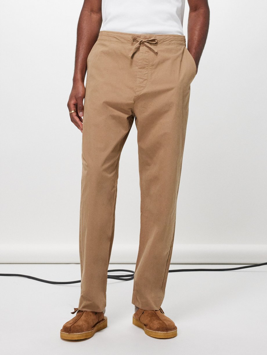 Cotton twill trousers - Beige - Men | H&M IN