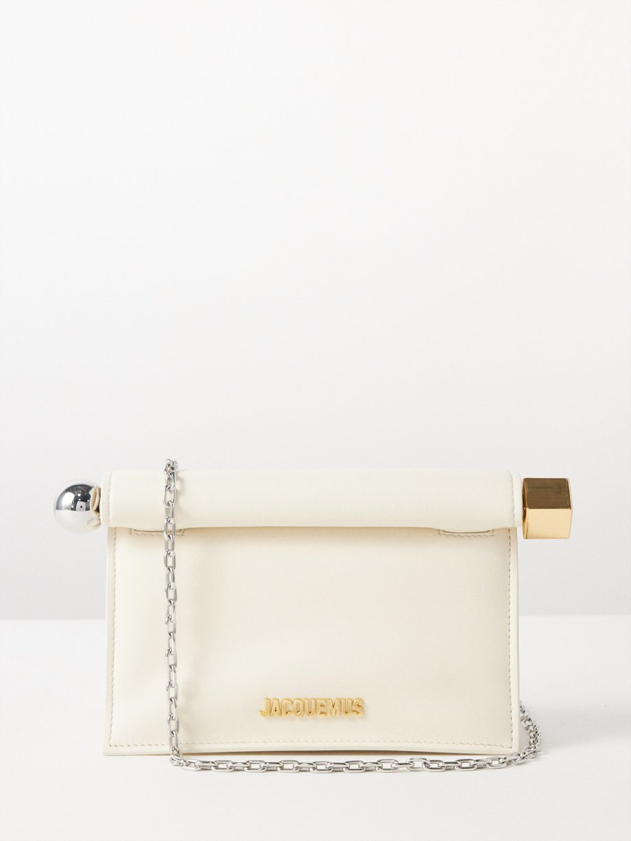 Jacquemus Pochette small leather clutch bag