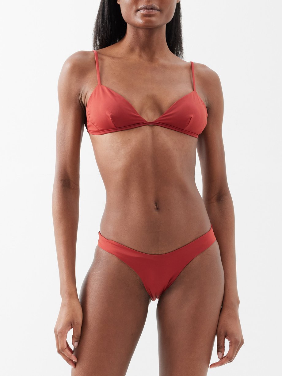 Red Carolina bikini top, Haight