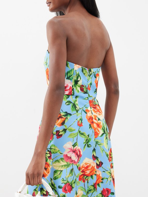 Carolina Herrera Floral-print faille gown