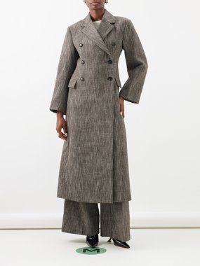 CO Double-breasted wool-blend coat