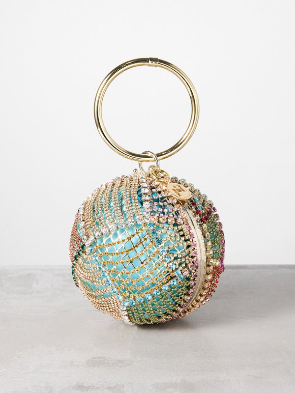 Rosantica (Rosantica ) Alice crystal-embellished satin clutch bag