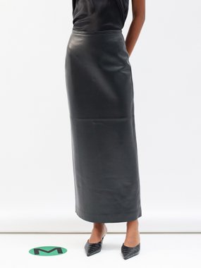 CO Leather pencil skirt