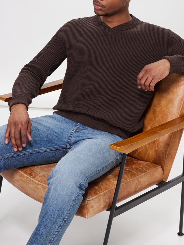 The Row Corbin ribbed-knit cotton sweater
