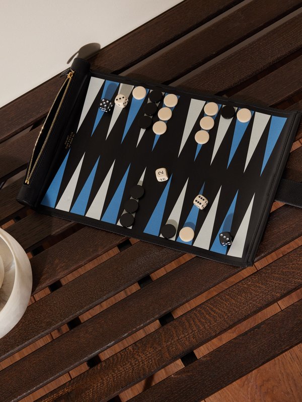 Smythson Leather backgammon set