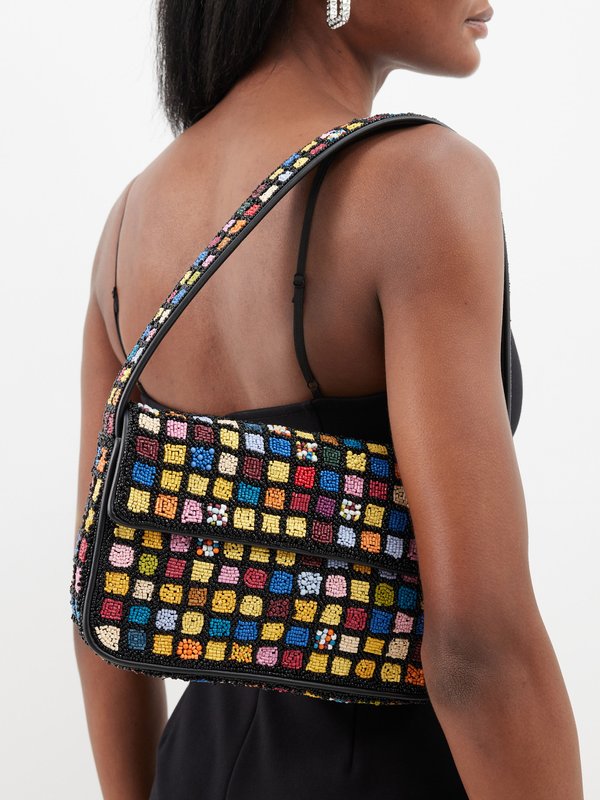 Staud Tommy bead-embellished shoulder bag