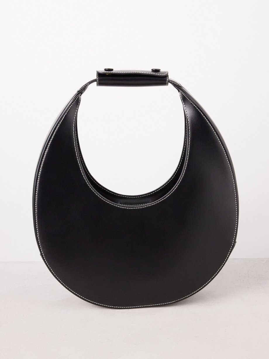 Black Moon leather shoulder bag | Staud | MATCHES UK