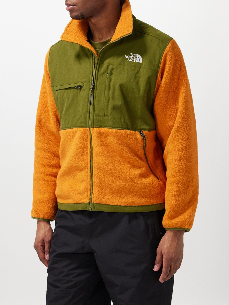Orange Denali shell and fleece jacket, The North Face
