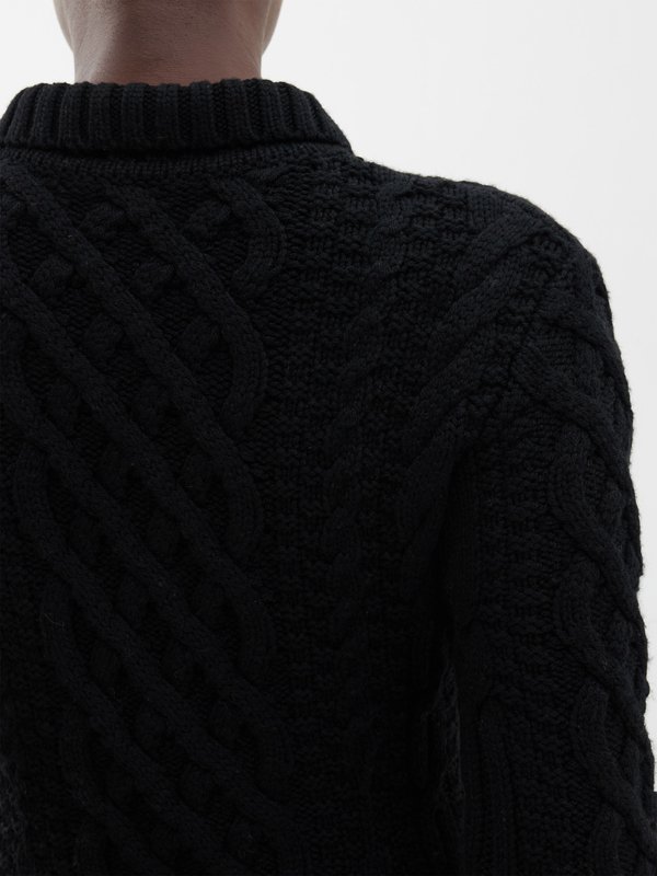 Emilia Wickstead Zinny cable-knit wool sweater dress