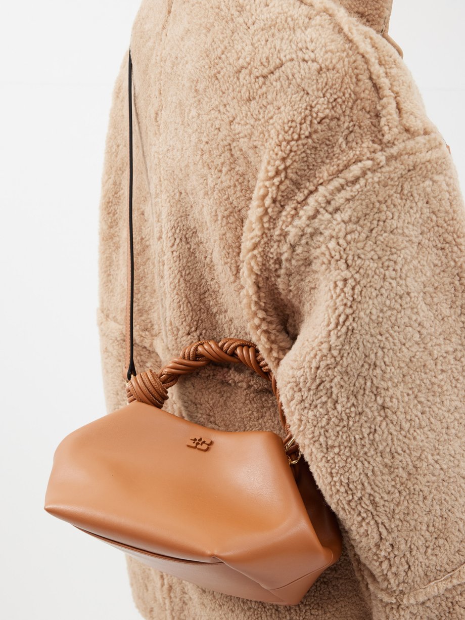 Luana Nadine Hobo Bag Black Leather Designer Purse Handbag Braided Handle |  eBay