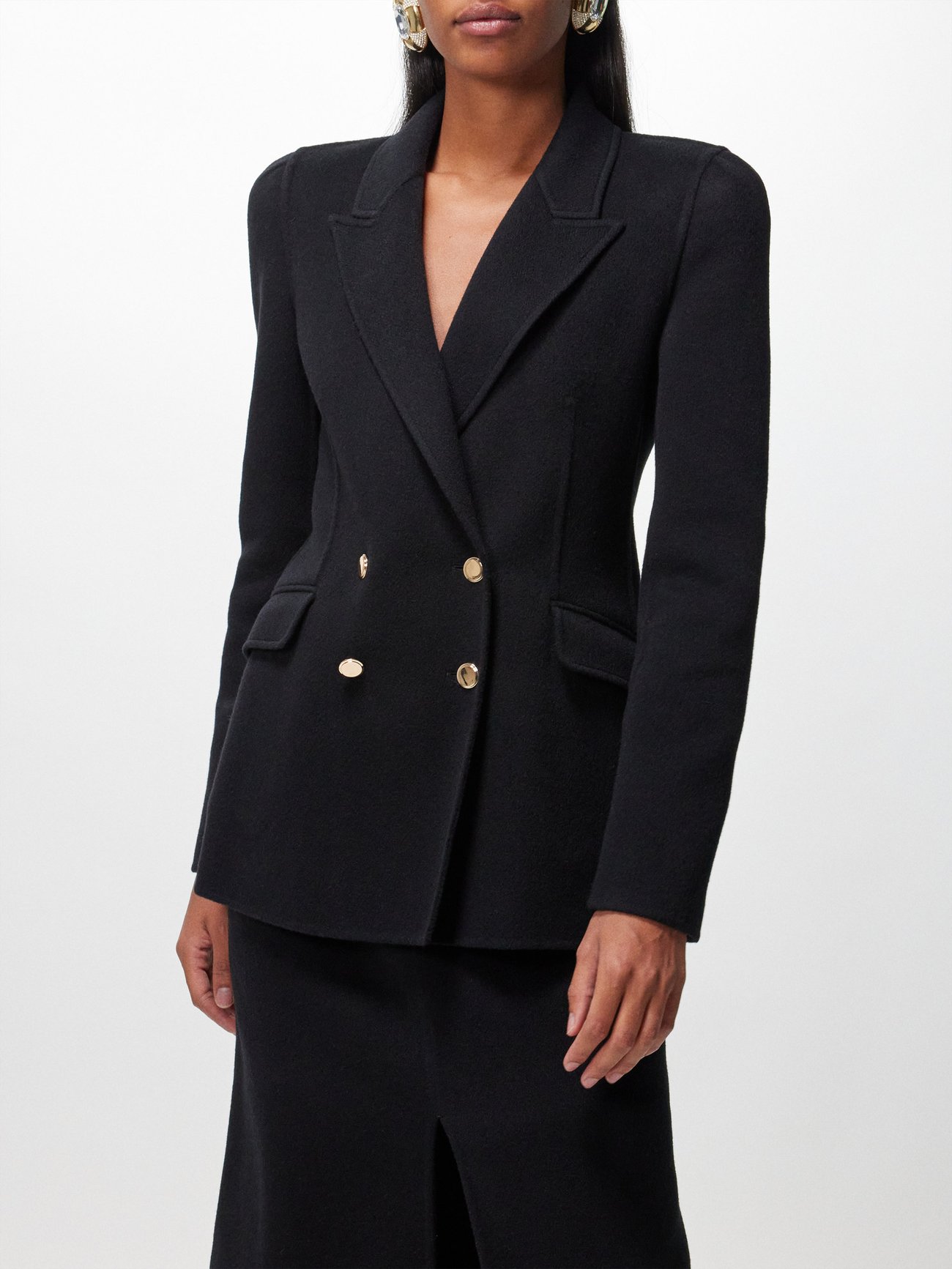 Gabriela Hearst Womens Double Breasted Peak Lapel Pants Suit