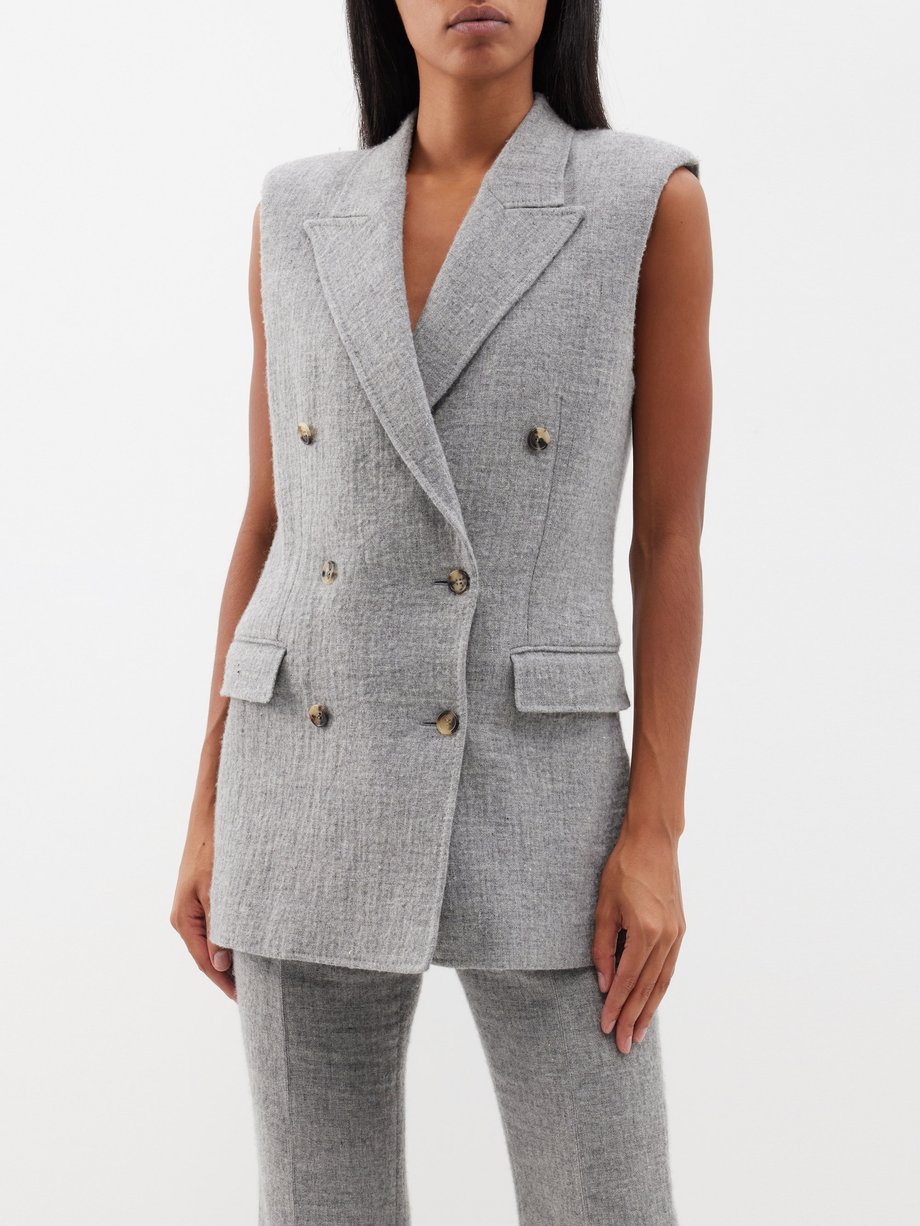 Grey Mayte cashmere and linen waistcoat | Gabriela Hearst | MATCHES UK