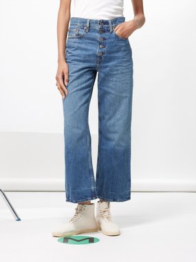 Polo Ralph Lauren Logo-embroidered cropped jeans