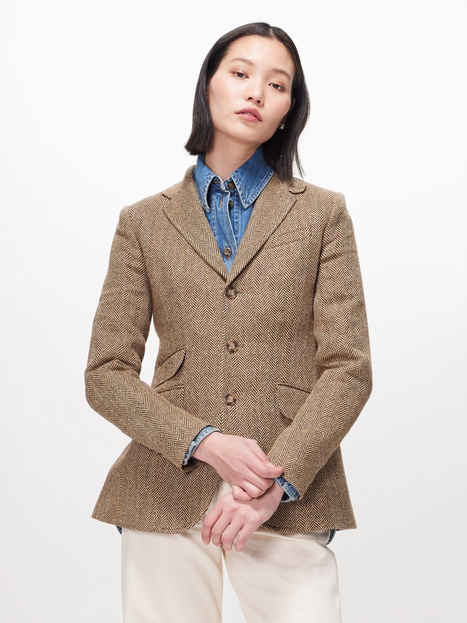 Polo Ralph Lauren Linen-blend herringbone jacket