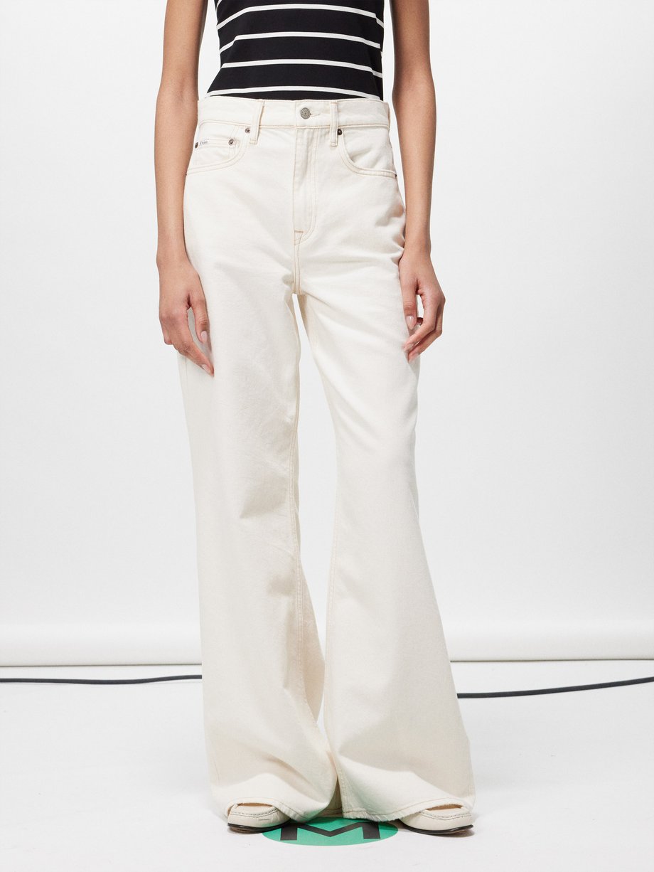 White Wide-leg jeans | Polo Ralph Lauren | MATCHES UK