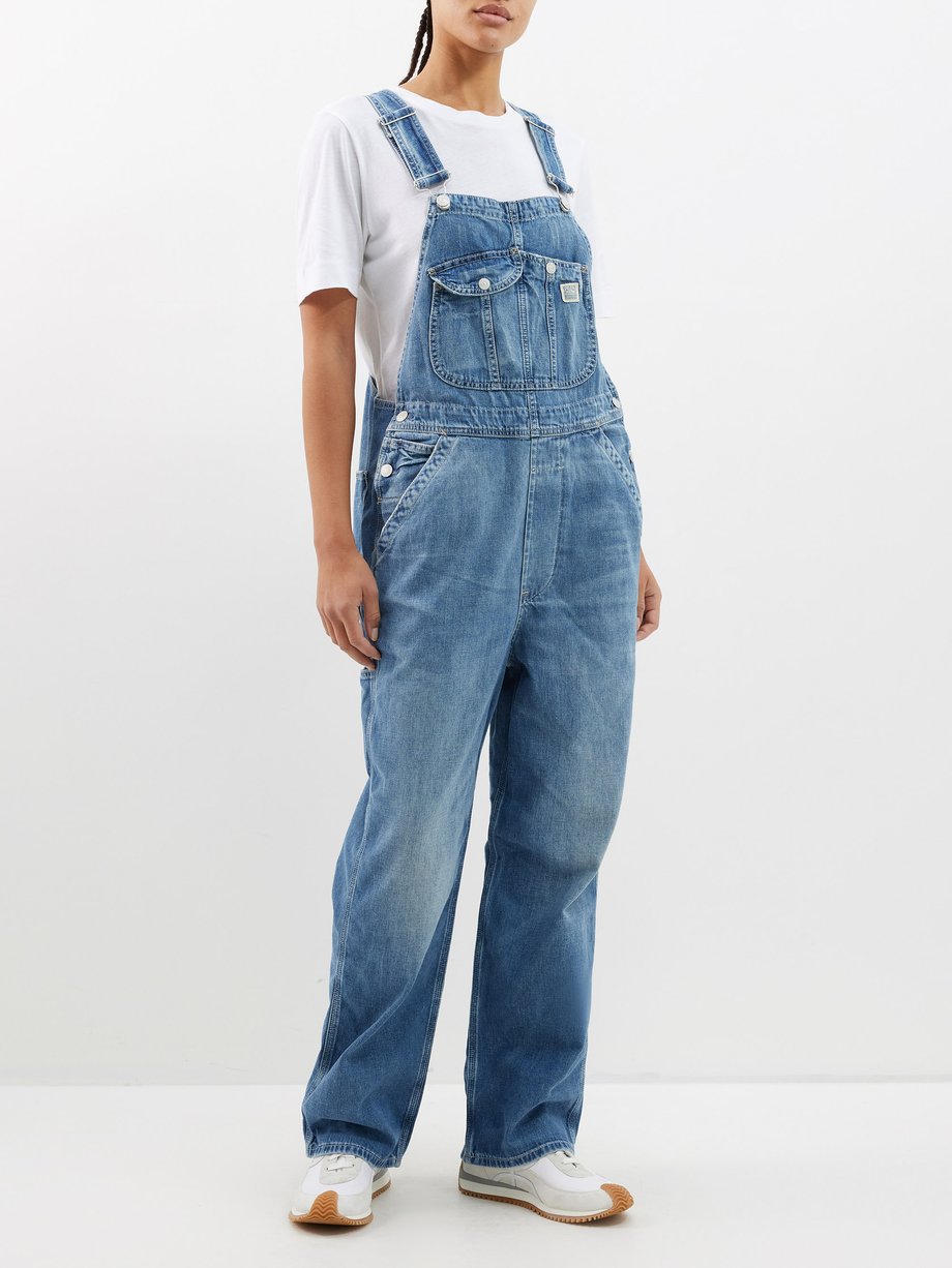 Blue Relaxed-fit denim dungarees, Polo Ralph Lauren
