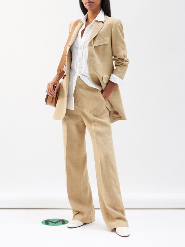 Polo Ralph Lauren Clemence silk-blend tweed suit jacket