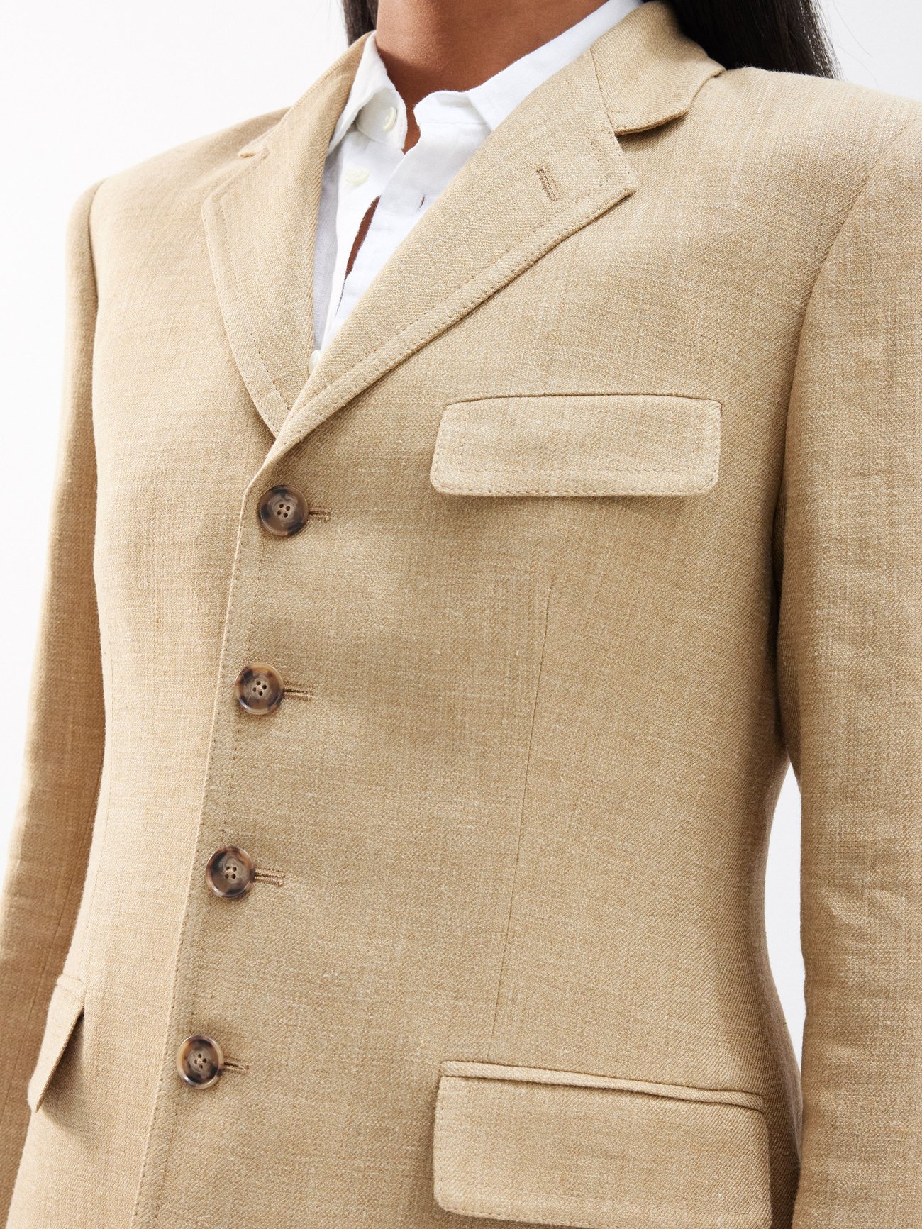 Tweed blazer Polo Ralph Lauren Yellow size 8 US in Tweed - 41668399