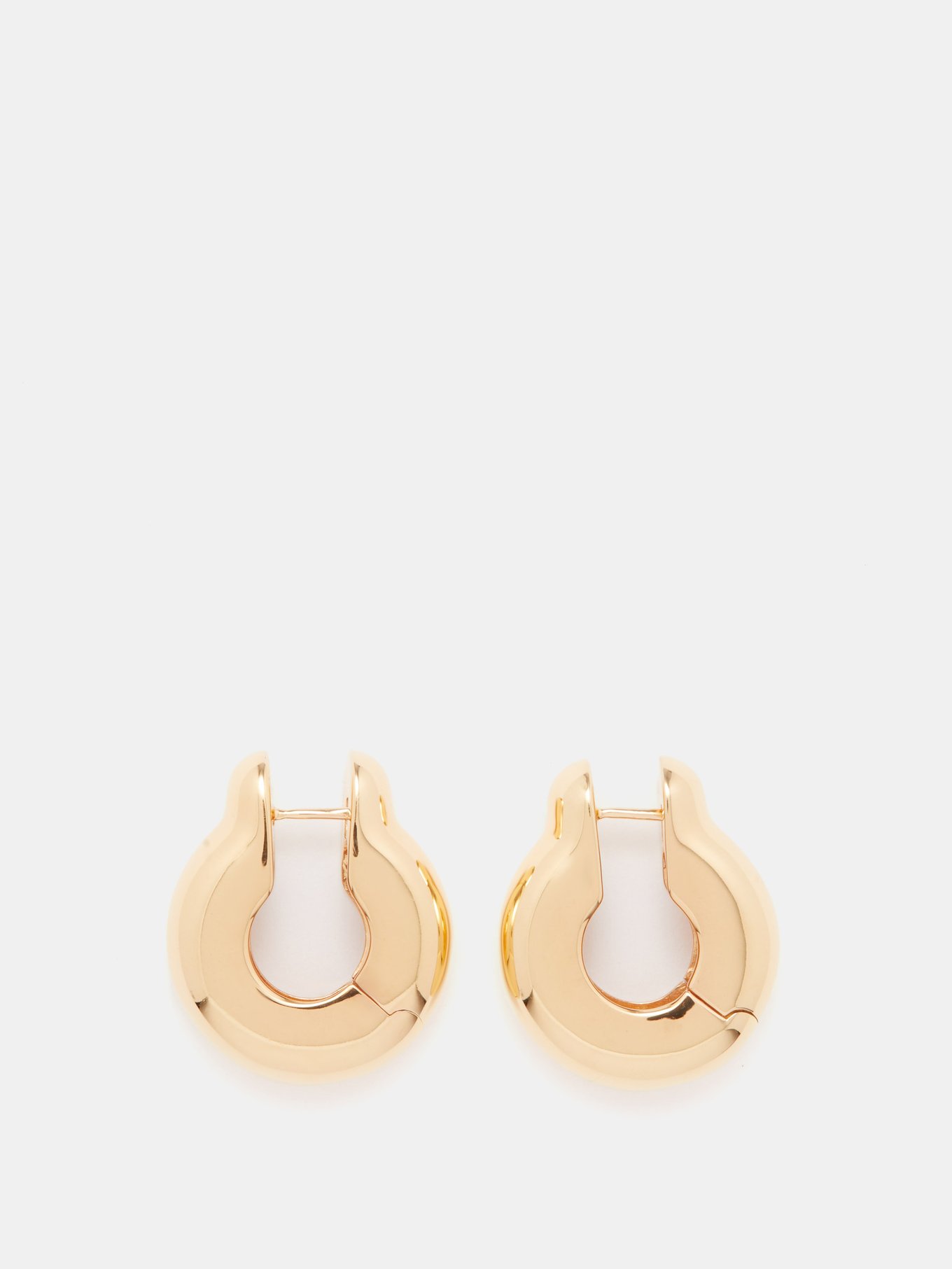 Gold Ample large 14kt gold-filled hoop earrings | Annika Inez