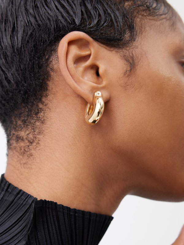 Annika Inez Ample large 14kt gold-filled hoop earrings