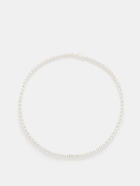 Annika Inez Sterling-silver tennis necklace