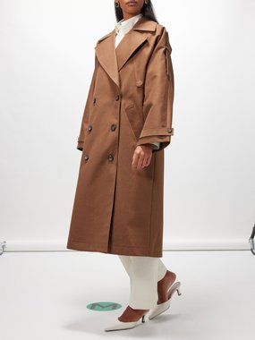 Róhe Oversized cotton-twill trench coat