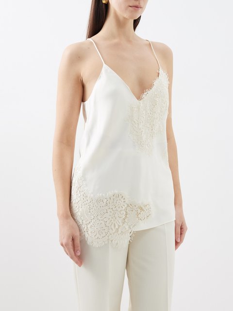 Ivory Merino Wide Lace Camisole