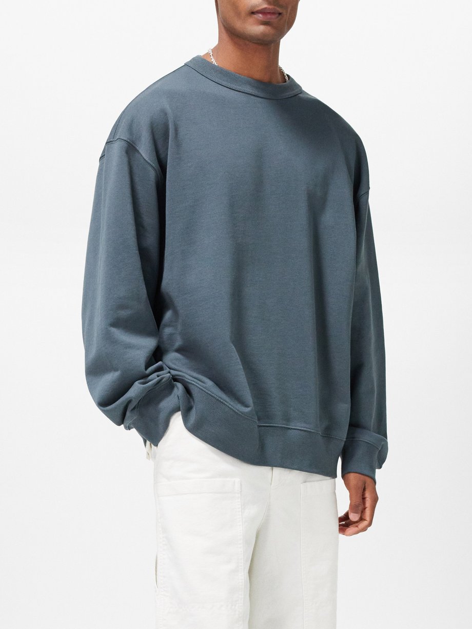 Grey Hax oversized cotton-jersey sweatshirt | Dries Van
