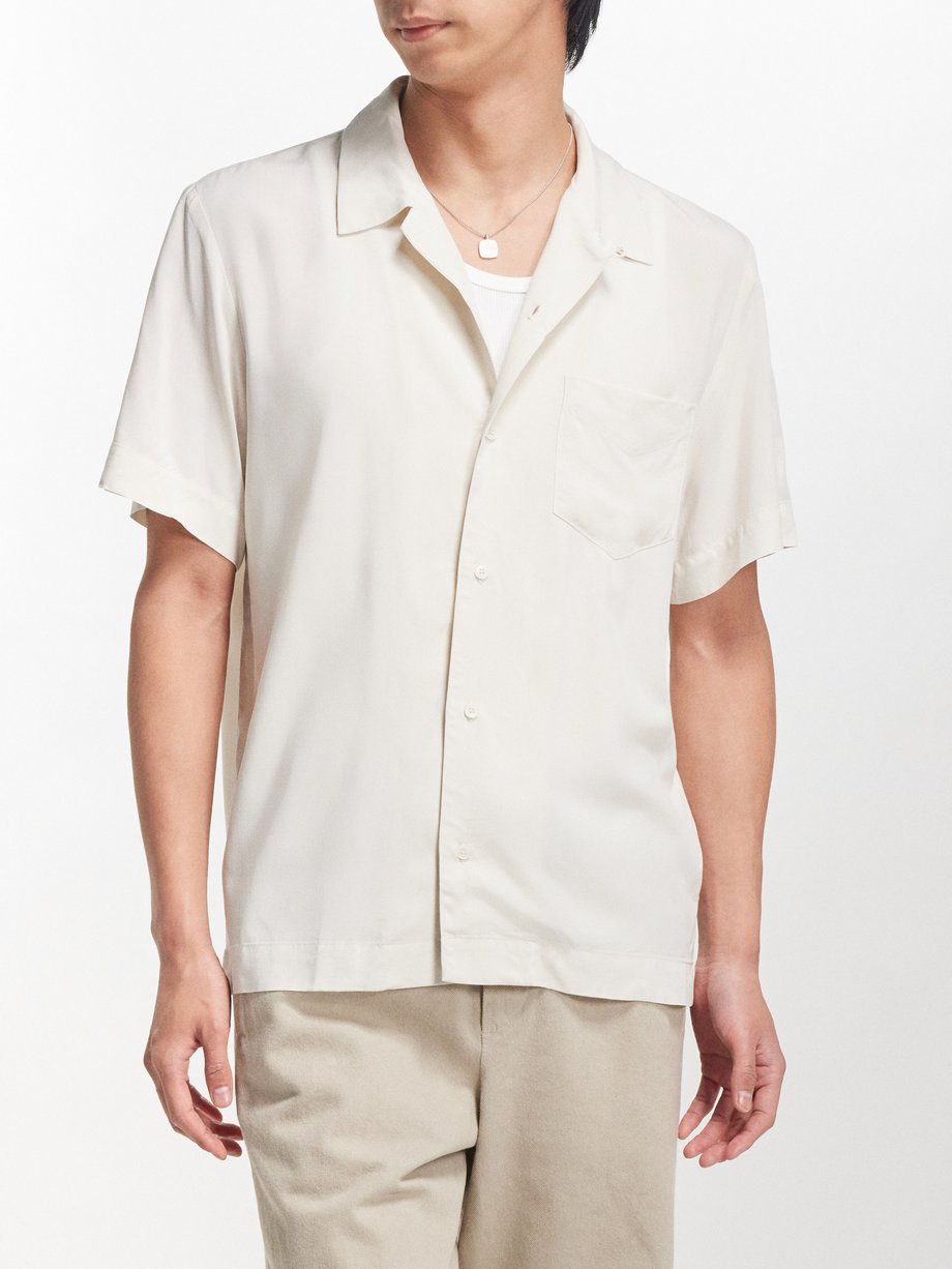 A.P.C. Lloyd viscose-crepe short-sleeved shirt
