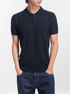 A.P.C. Jay knitted polo shirt