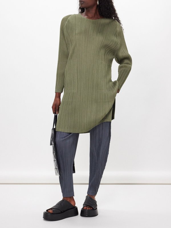 Pleats Please Issey Miyake Technical-pleated tunic top