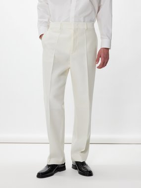 Valentino Garavani Straight-leg virgin wool-blend suit trousers