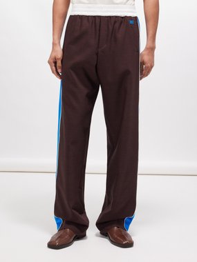 Wales Bonner Courage elasticated-waist wool trousers