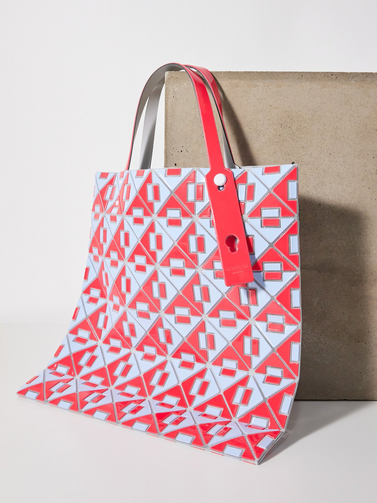 Red Connect two-tone PVC tone bag | Bao Bao Issey Miyake | MATCHES UK