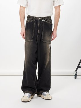 Mihara Yasuhiro Baker patch-pocket wide-leg jeans